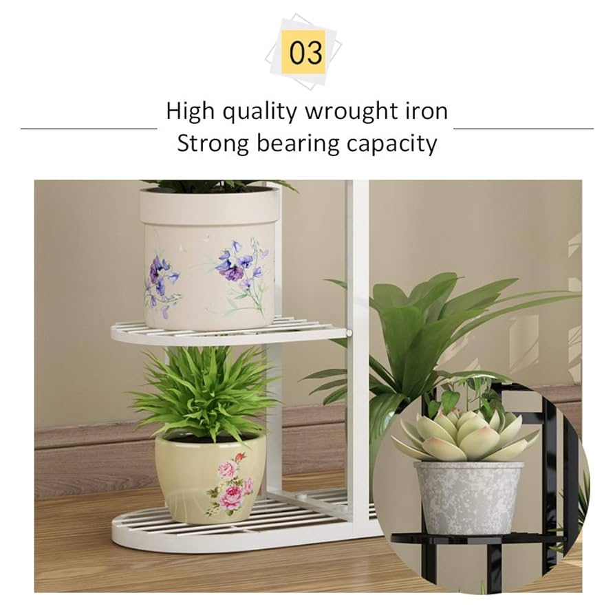 【るな】フラワーポット　5個セット Amazon.co.jp: フラワースタンド5/6/7段フラワーポットラック